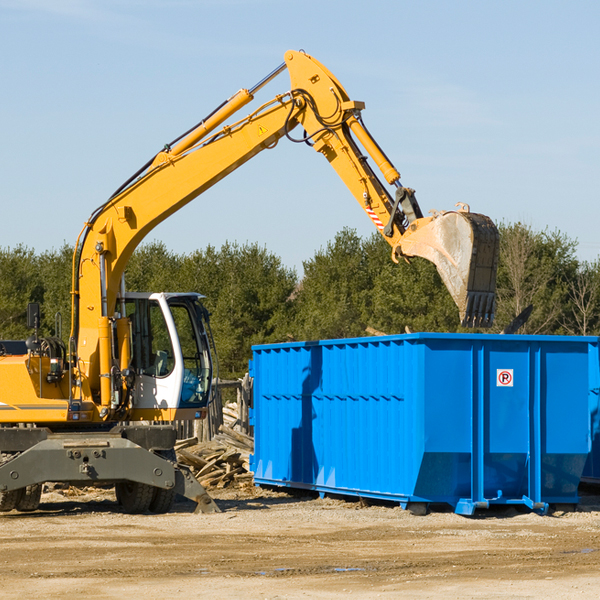 can i choose the location where the residential dumpster will be placed in Mount Morris IL